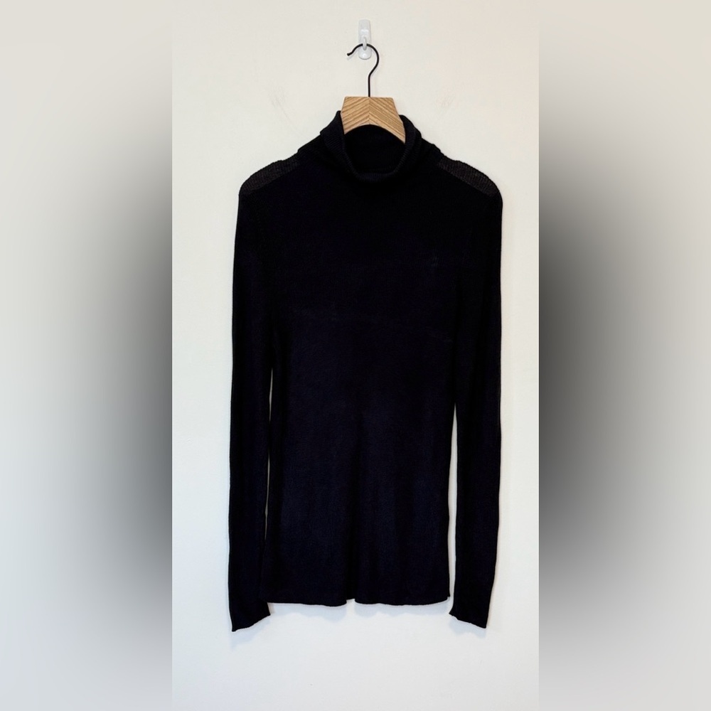 Eileen Fisher knit turtleneck sweater , sz : small